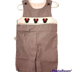 Minnie mouse gingham romper 